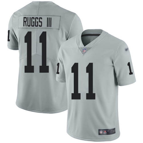 Nike Raiders #11 Henry Ruggs III Silver Youth Stitched NFL Limited Inverted Legend Jersey